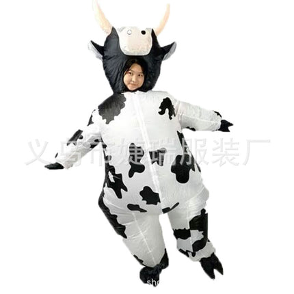 Cross-Border Popular Halloween Creative Cartoon Toys Party Activities Cute Animal Props Hippo Inflatable Costumes