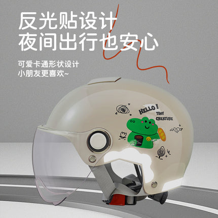 New National Standard 3C Certified Electric Vehicle Kidsren's Helmet Safety Helmet Motorcycle Male and Female Baby Summer Kidsren's Helmet