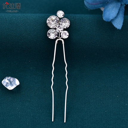 Youlapan Foreign Trade Bridal Set with Diamond-Encrusted Hair Accessories, Hairpin, Wedding Updo Accessories, Hair Comb, Hair Ornament Hp387