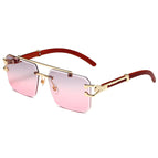 Gold frame gray powder