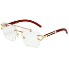 Gold frame white flat