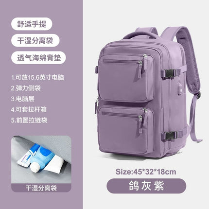 Cross-Border New Computer School Bag Multi-Functional Luggage Travel Short-Distance Business Trip Backpack Women's Large-Capacity Business Backpack