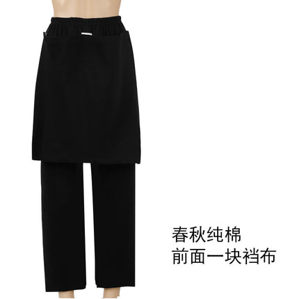 Bedridden Leg Fracture Adult Incontinence Care Open Crotch Pants Summer Autumn and Winter Cotton Men and Women's Bed Easy-to-Wear and Unisex Maternity Pants