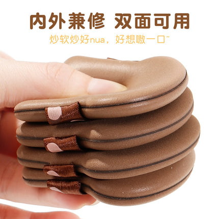 xixi Toast Powder Puff suit (6 Pack) Super Soft Wet and Dry No Powder Square Puff Cheap Makeup