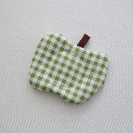 Meizuo Elements Korean-Style Ins-Style Apple Quilted Coasters Fabric Tea Coasters Cute Anti-Scalding Mats Factory Direct Sale
