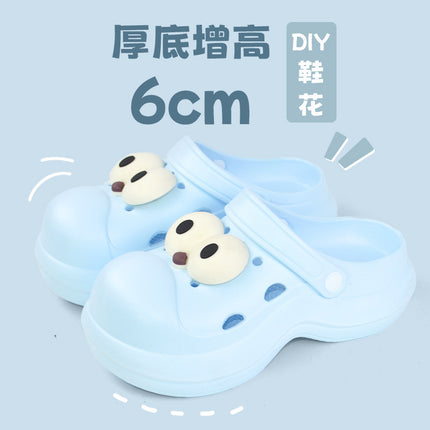 Qida Shun Outdoor Clogs for Women, High-Heeled Sandals for Girls, Beach Shoes, Summer DIY Garden Shoes