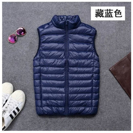 fleece-lined Cotton Horse Clip Men's Fashionable Lightweight Plus Size Plus Size Men's Vest Winter Vest Shoulder Waiver Outer Wear Vest