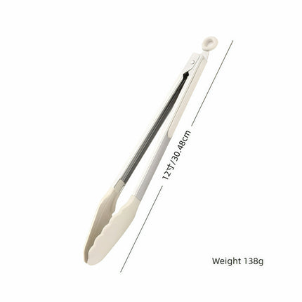 Cross-Border Silicone Clips, High Temperature Resistant Kitchen Anti-Scalding Barbecue Barbecue Clips, Food Clips, Household Stainless Steel Steak Clips