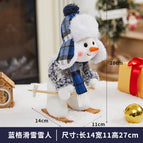 Yh239909A blue checkered sled doll