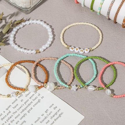 Cross-Border 24-Grids Millet Beads Letter Bead Set Box Handmade DIY Accessories Hand Beads Necklace Mobile Phone Chain Loose Beads
