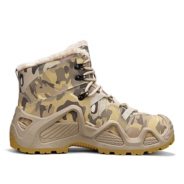 Winter warm military boots combat boots new anti-slip snow boots hunting boots cross-border camouflage cross-border