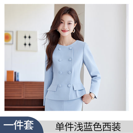 Suit Set Women 2024 Autumn Fashion Professional Wear Hotel Beauty Salon Front Desk Work Clothes Set