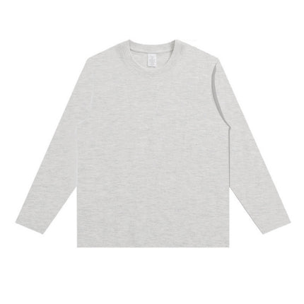 Cylinder Seamless Three-Dimensional Cutting Small Neck All-Match Round Neck Solid Color Long Sleeve Men's and Women's Inner Base Shirt Top New