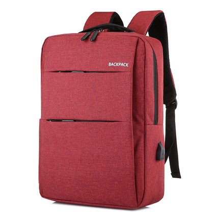 Cross-border computer bag 15-16 inch men's large-capacity travel usb computer backpack business printable logo shoulder bag