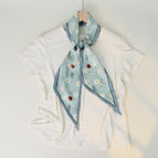 Small daisy light blue / 150cm