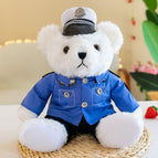 30cm [ready stock high quality] / White-police bear [button style]