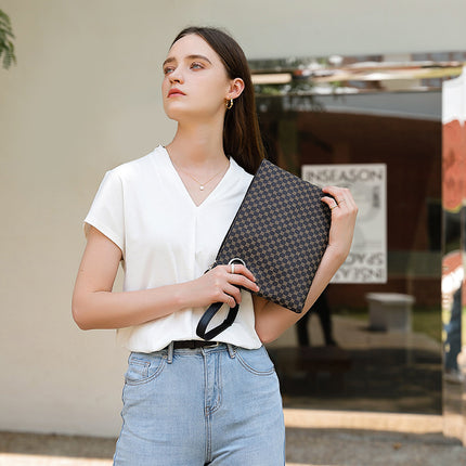 2025 Handbags Retro Printed Women's Briefcase Trendyy Fashion Handheld Small Square Bag Mobile Phone Bag