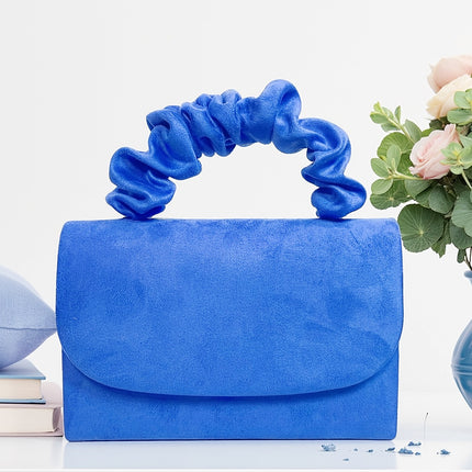 2025 Niche Cross-Border Velvet Bag, Elegant Mini Hair Tie Handbag, Elegant and Versatile One-Shoulder Cross-Body Bag