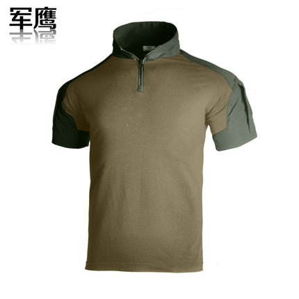 2024 Cross-border Supply G2 Tactical Camouflage Military Fan Frog Clothing Short-sleeved Tactical Cotton Men's Training Wear-resistant Scratch-resistant T-shirt