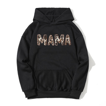 AliExpress ebay foreign trade cross-border mama printed hooded sweater autumn and winter European and American men's and women's top fashion loose
