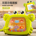 Green magnetic crab [with drawing board]