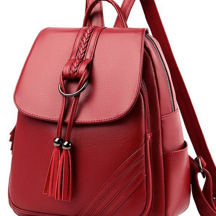 Backpack for Women, 2025 New Style, Tassel Pendant, Large Capacity Mommy Bag, Student School Bag, Outdoor Travel Bag, Export