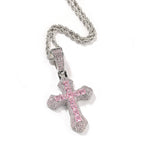 Silver pink (large) 3mm 24inch twist chain