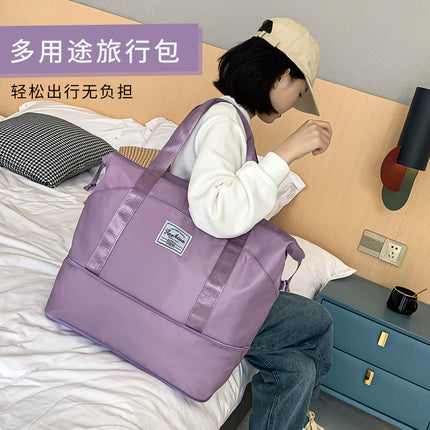 Large Capacity Portable Short Distance Travel Bag Women's Fashionable Waterproof Luggage Bag Men's Travel Storage BoARing Bag