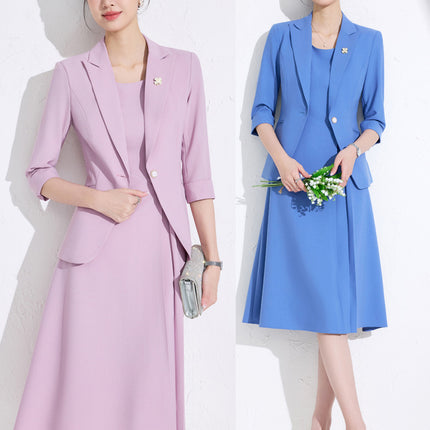 Light Workplace Suit dress suit Women's 2025 New Small Commuter High-end Suit Jacket Two-piece Set