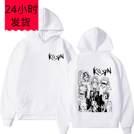 Limited Rock Band Korn Hoodie Men Women's Gothic Vintage Hoodie