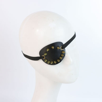 Halloween Pirates of the Caribbean Single Eye Mask Vintage Leather Single Eye Mask Medieval Gothic Single Eye Mask