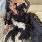 Ypp fairy long skirt-temperament black / L (recommended 50-60kg )