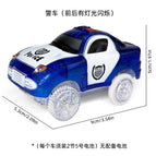 Blue police car