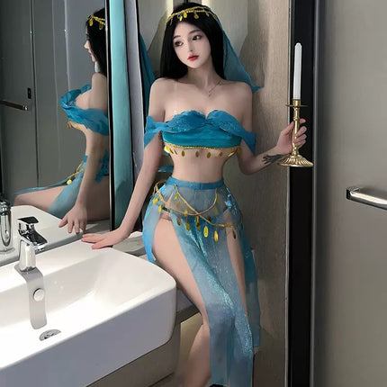 Ancient Style Han Dynasty Sexy Intimates 2025 New Sexy Pajamas Dancer Uniform Passionate Bed Shame Date Collection