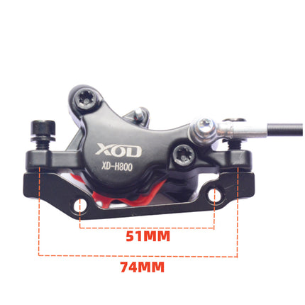 XOD electric bicycle scooter oil brake waterproof 2-core power-off brake disc brake XD-H800 / XD-H880