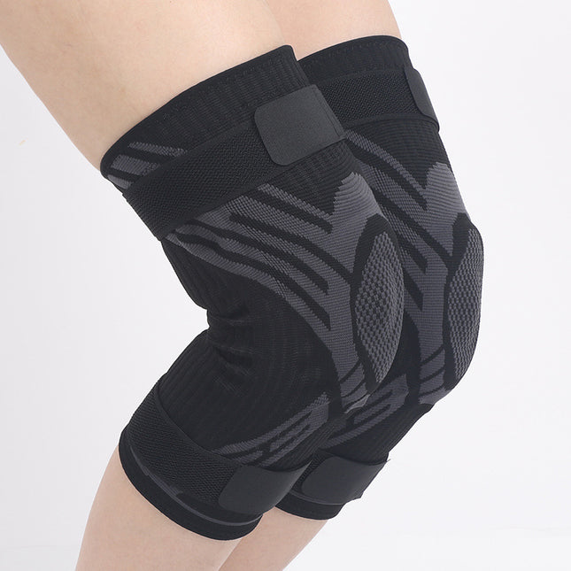 Basketball professional sports knee pads summer mountaineering strap support silicone knee pads men's and women's breathable fitness cycling protectors