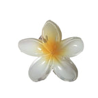 8cm light yellow plumeria gripper
