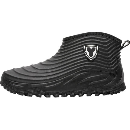 Rain Boots for Men, Outdoor Wear, Trendy Low-Cut Rain Boots, Wading Non-Slip Rain Boots, Men's Short-Tube Waterproof Rubber Shoes, New Water Shoes