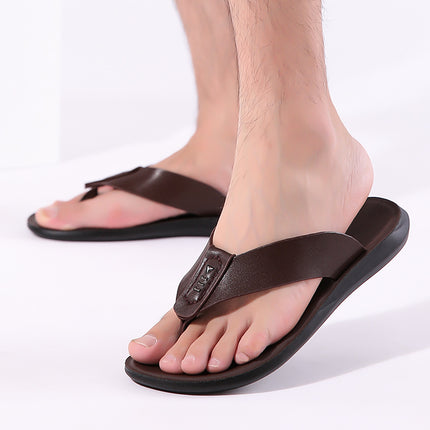 Foreign Trade Cross-border Men's Shoes Summer Men's All-match Sandals and Slippers Casual Soft Bottom Flip-flops Slip-on Clip-toe Outer Wear Shoes