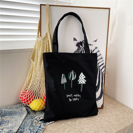 Canvas Bag 2022 New Women's Bag Japanese and Korean Simple Artistic Campus Student Bag Fashion Personalized Cloth Bag Handbag