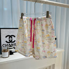 Floral care bear (003 double-layer gauze shorts) / One size fits all