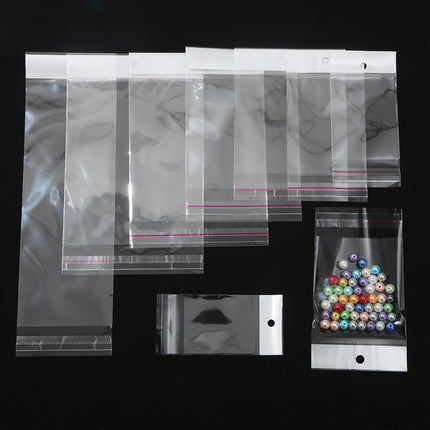 Wholesale Opp Bags Self-Adhesive Bags DIY Handmade Small Jewelry Packaging Bags Transparent Self-Sealing Plastic Bags
