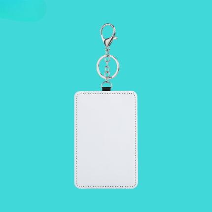 Heat Transfer Sublimation Traffic Card Holder Work Id Card Holder with Printable Designs, Keychain, White Disney Card Holder