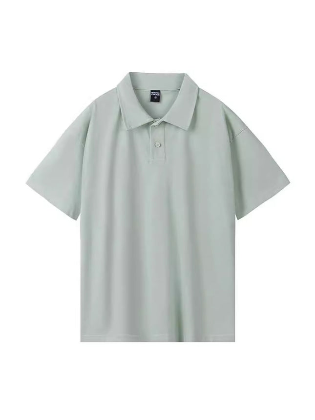 260 grams of heavy 32 double yarn cotton fashion lapel short sleeve POLO shirt men's and women's street trend can be customized