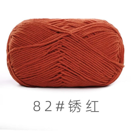 Su He 4-strand Milk Cotton Baby Wool Combed Cotton Fine Wool Hand Knitted Sweater Pure Cotton Baby Wool Ball