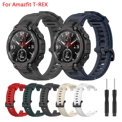 For Huami Amazfit T Rex Silicone Strap Huami Tyrannosaurus Rex Silicone Replacement Wristband free size