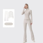 Hooded trumpet off-white suit / 2/S