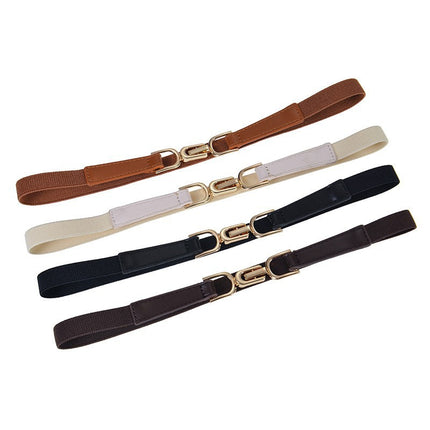 Women's Decorative Belt for Dresses, Simple and Versatile, Suitable for Sweaters and Coats, Waist-Cinching, Fashionable Elastic Slim Waist Belt