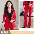 Red suit + pants / S
