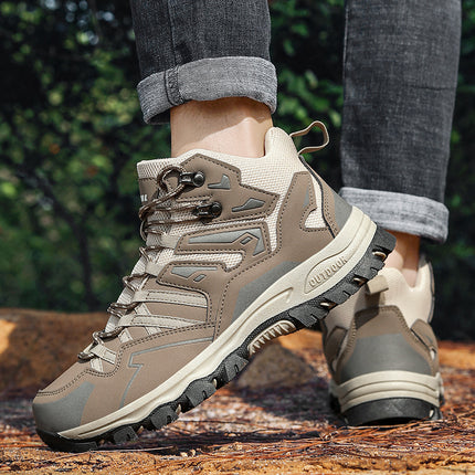 Foreign Trade Multi-Color 2025 New Casual High-Top Outdoor Shoes Hiking Shoes Men and Women Same Style Hiking Shoes Couples Casual Shoes